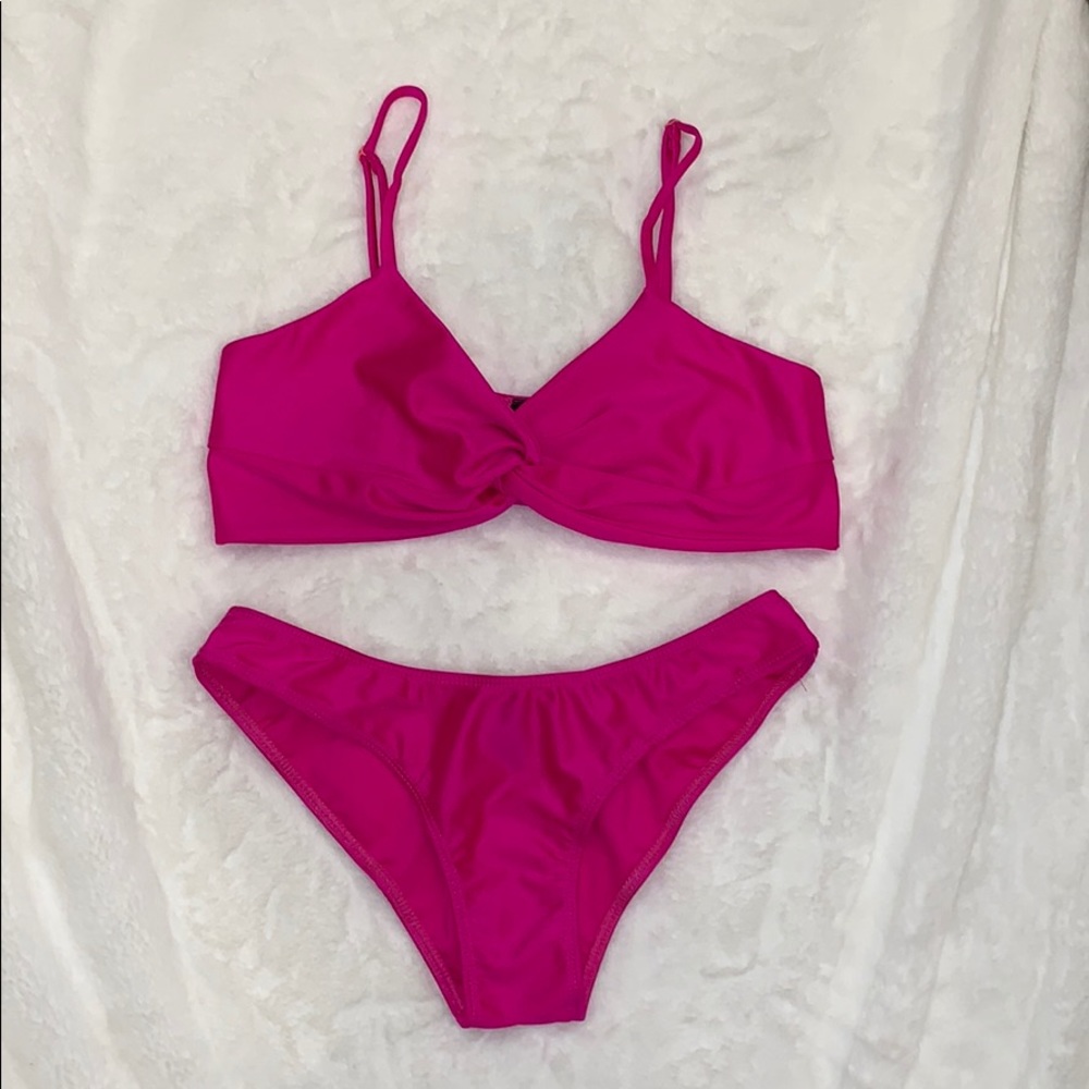 Pink Silk bikini